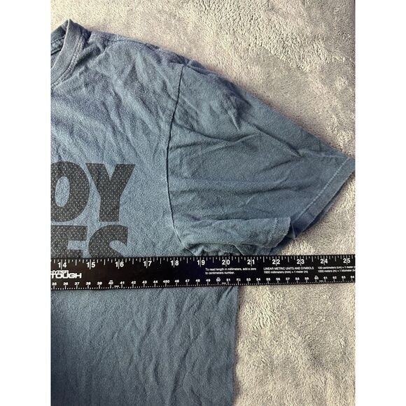 Nike Shirt Mens Medium T-Shirt Destroy Excuses Blue Short Sleeve Athletic Fit - Picture 4 of 7